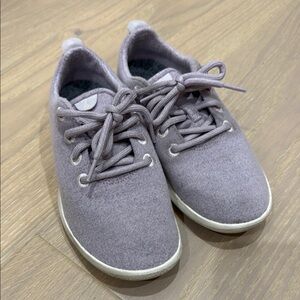 Allbirds wool runners in lavender